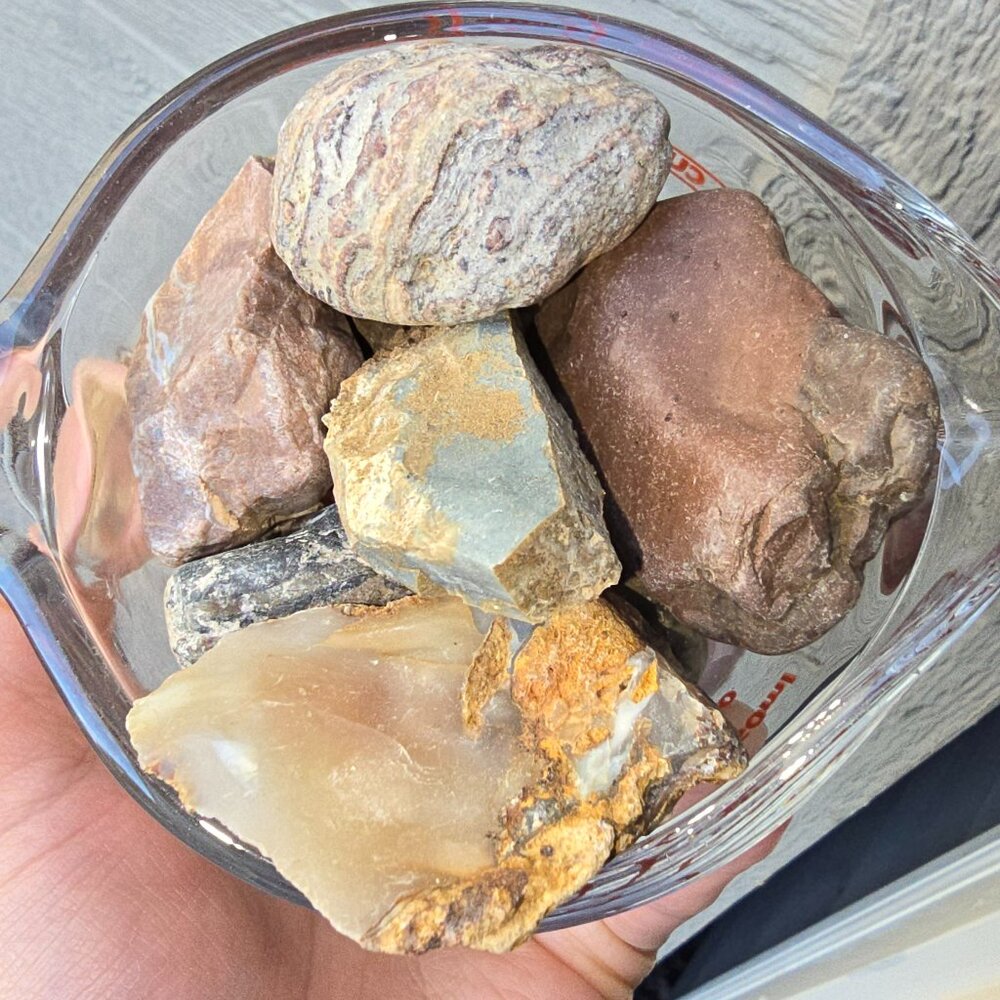 Tumble rock material 2 to 2+ lbs